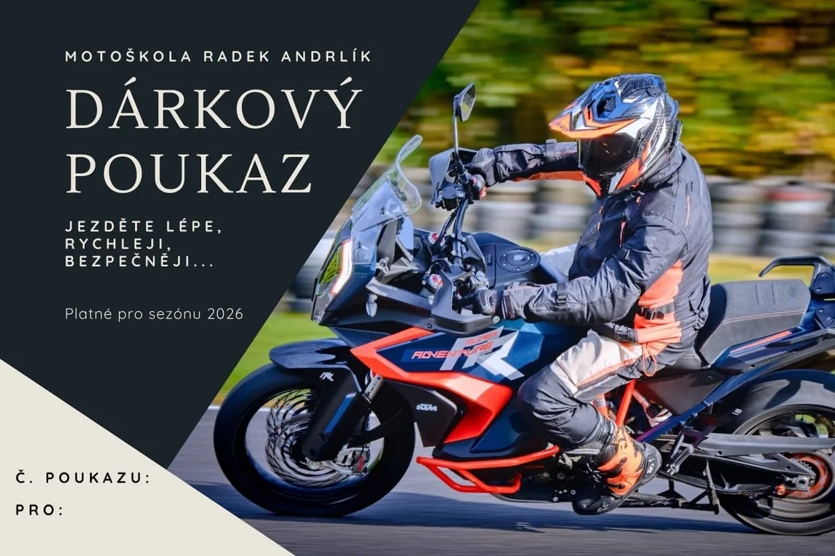 Dárkový poukaz Motoškoly Radek Andrlík
